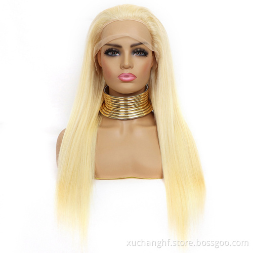 Raw European Natural 613 Blonde Cuticle Aligned Human Hair Piece Hd Full Lace Wig,Brazilian Thin Swiss Hd Lace Wig Virgin Hair